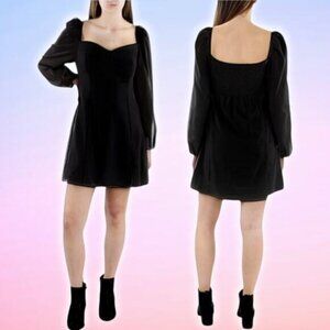 NWT SHINESTAR Womens Smocked Sweetheart Neckline Fit & Flare Dress Sz XL